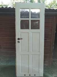 Drzwi drewniane łazienkowe z futryną 79cm