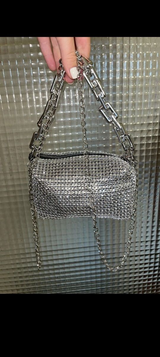 Hit Torebka blink blink crossbody cekinowa srebrna złota czarna