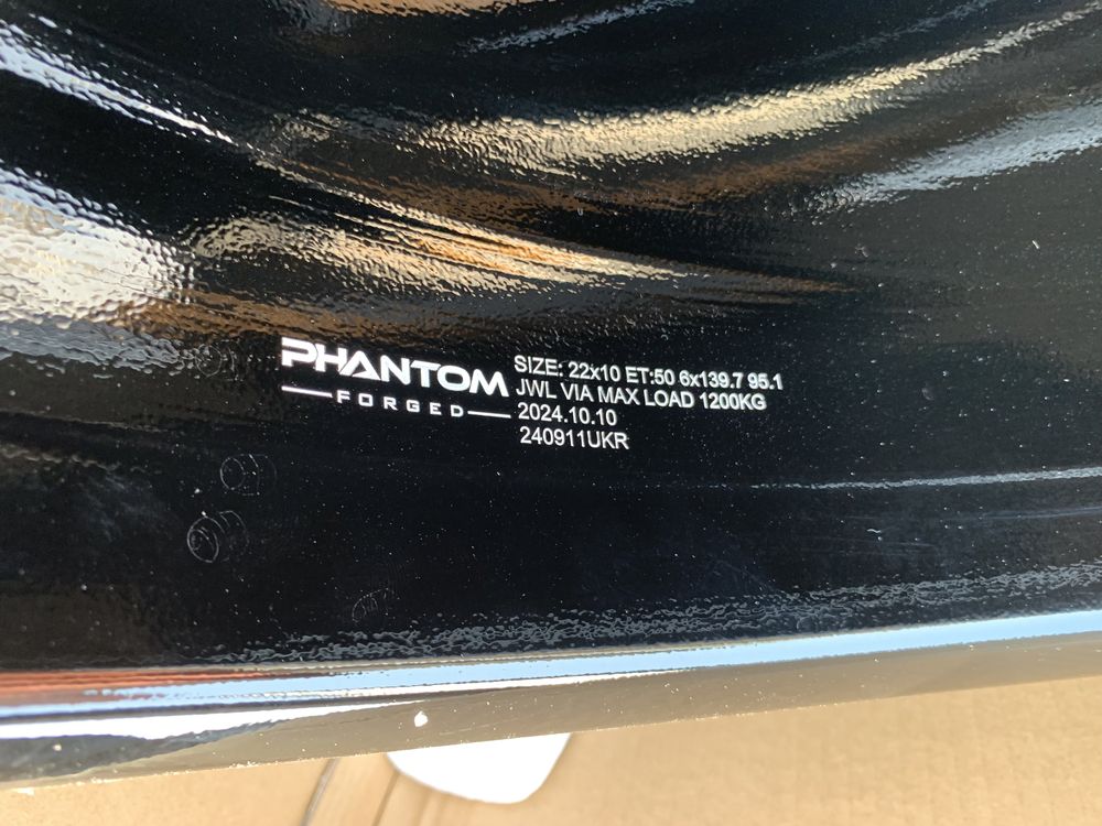 99 НОВЫЕ Кованные диски Phantom Carbon Toyota Lexus  6/139.7 R22 et50