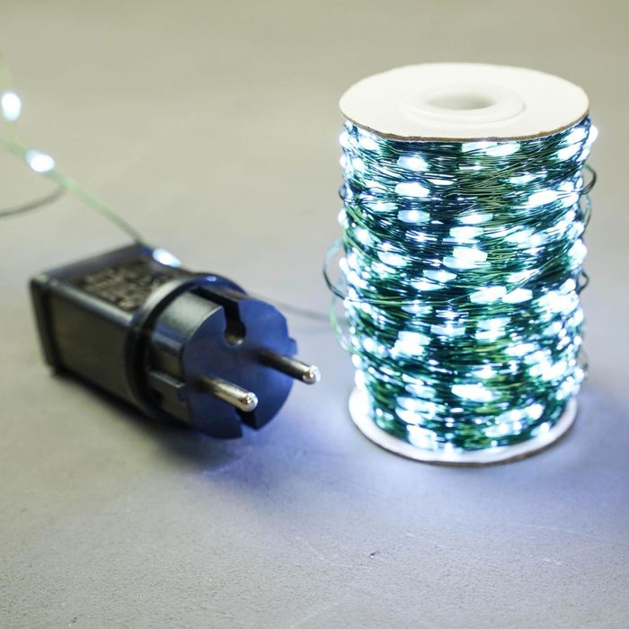 Гирлянда роса 30,50,100м Ялинка Польща мішура хвойна лапа гірлянда рос