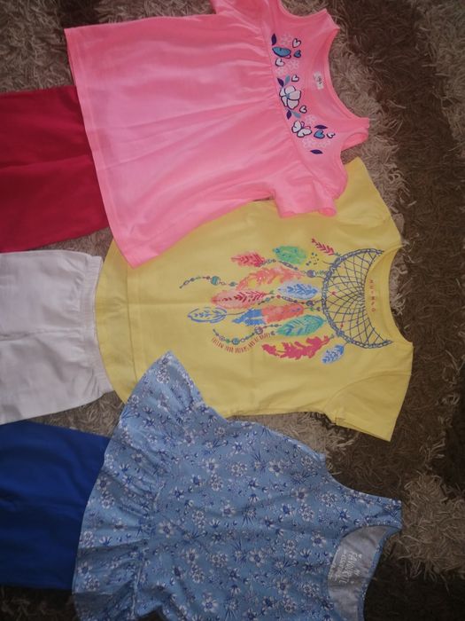 3 bluzeczki nowe r 110 gratis 3x getry