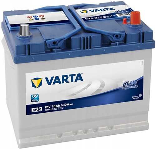 Akumulator 70Ah 630A P+ 12V VARTA BLUE E23