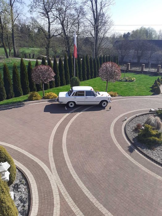 Samochód do Ślubu Biały Fiat 125p