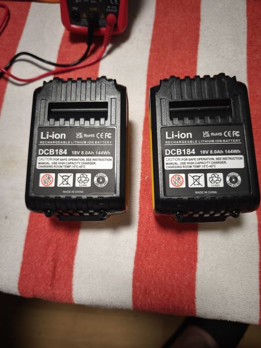 DCB184 de iões de lítio recarregável de 18 V com uma capacidade de 8,0