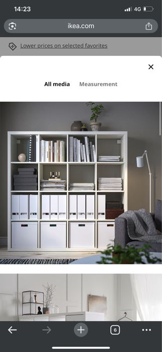 Estante KALLAX ikea de 16 compartimentos