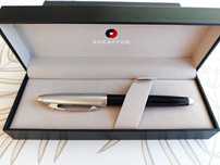 NOWY Długopis Sheaffer z eleganckim etui, czarny chrom