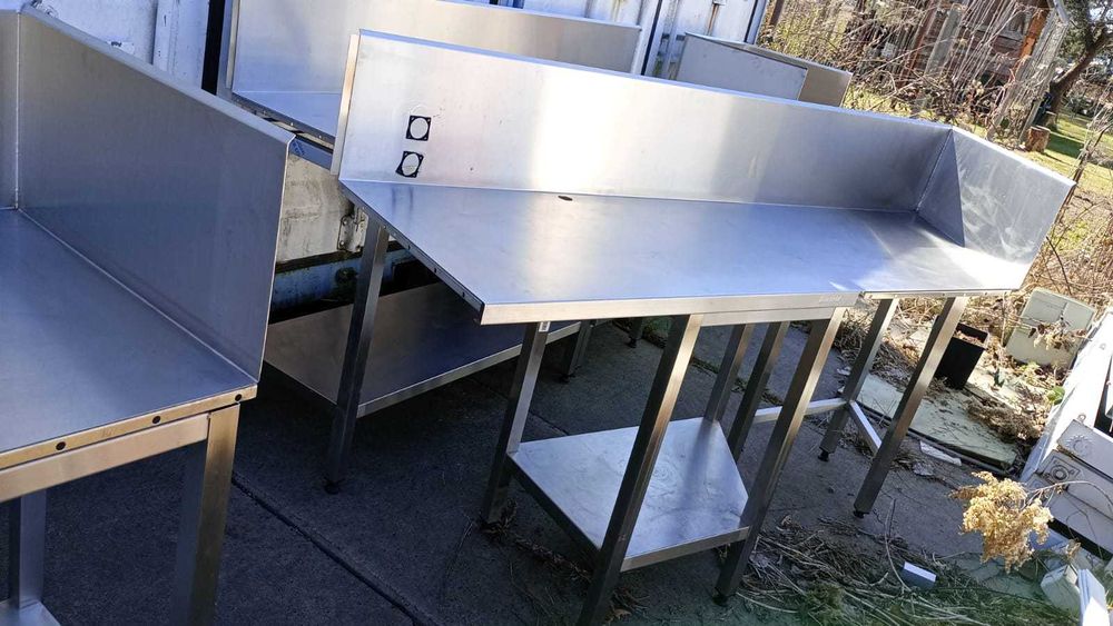 Szafki gastronomiczne stal nierdzewna  stół z otwartą półką DORA METAL