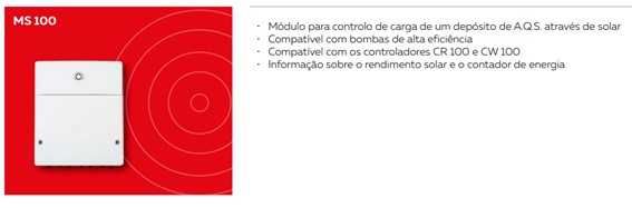 Módulo de controlo solar e AQS Vulcano MS 100 (NOVO)