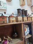 Antigas máquinas de moer café