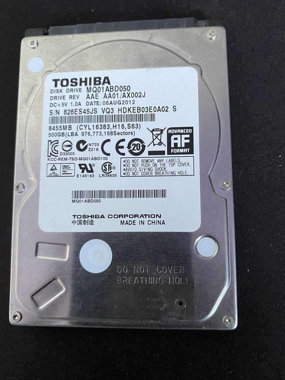 Жёсткий диск 500 Гб Toshiba