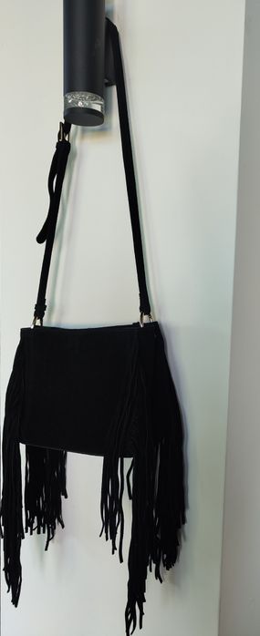 Сумка жіноча.натуральна замша з бахрамой.