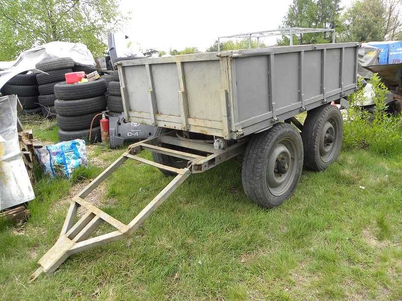 Przyczepka dwuosoiową do Traktorka Ciągniczka