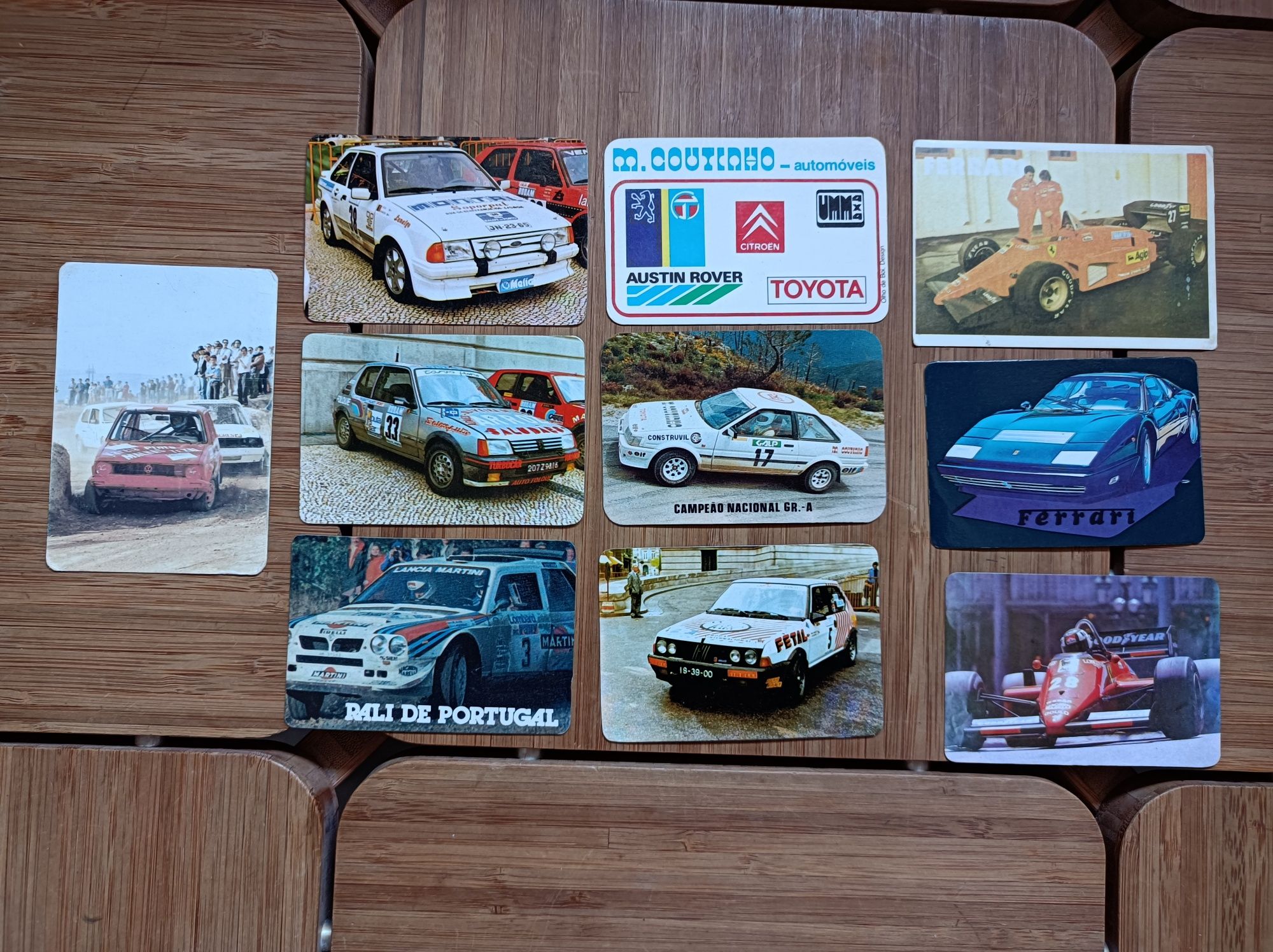 Lote de 10 calendários * Rali * Desporto Automóvel * 1985/1986/1987