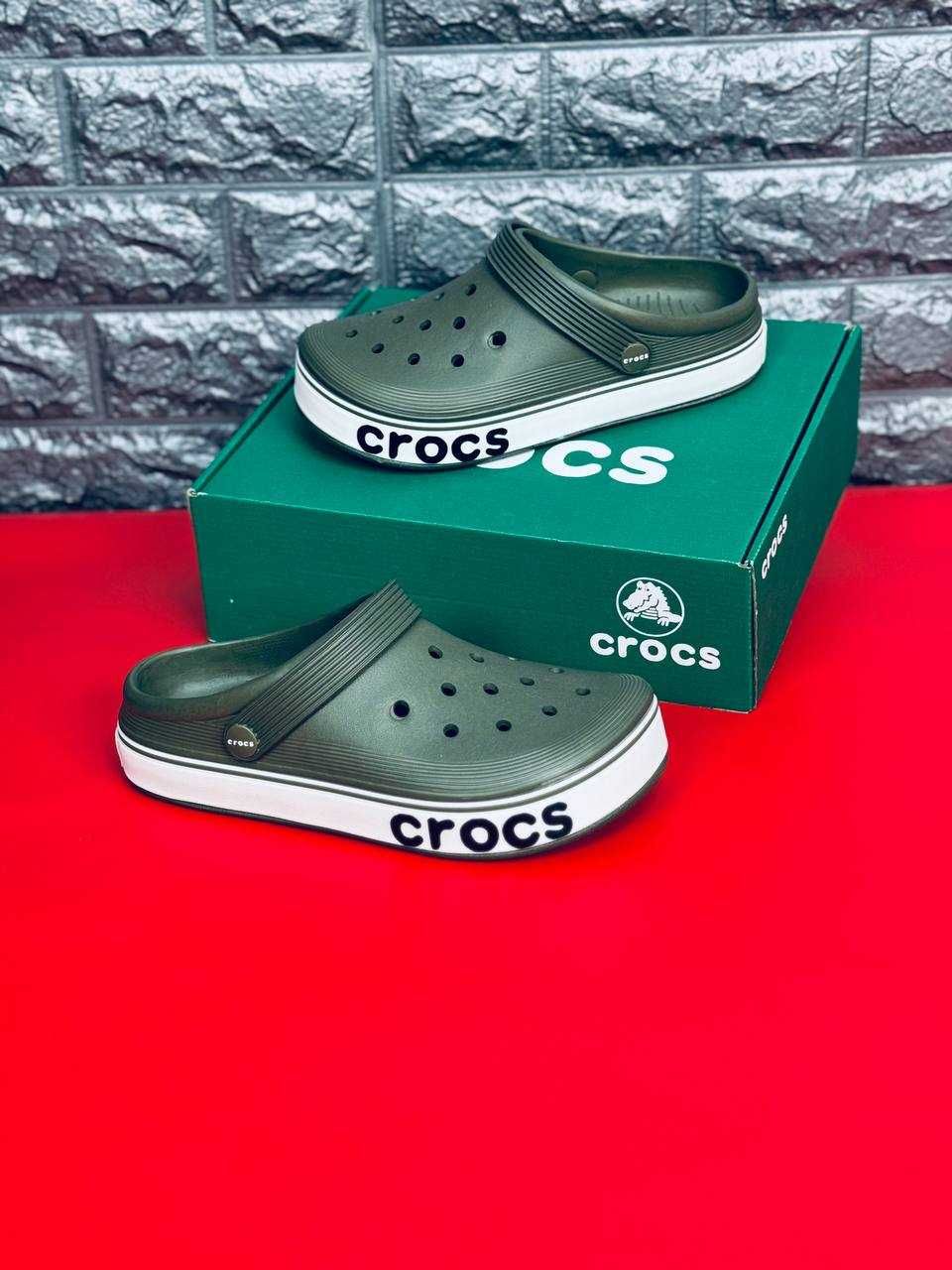 Летний must-have! Тапочки Crocs Khaki женские универсальные Крокс 2025
