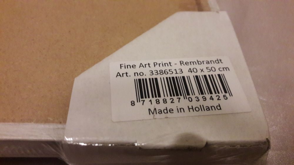 Картина Рембрандта художественный оттиск в рамке Голландия нова