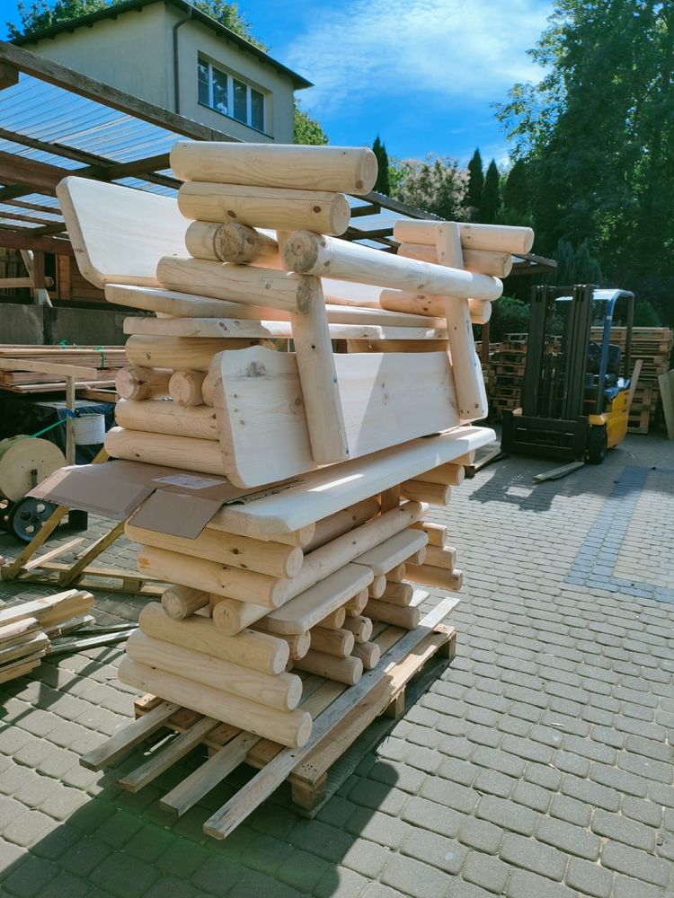 Meble Ogrodowe Drewniany Zestaw Belka