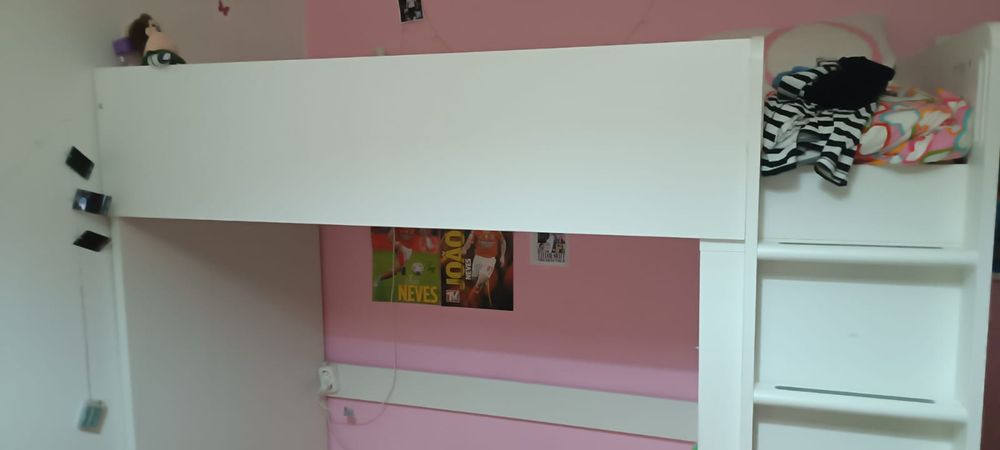 Vendo cama alta  com pouco uso