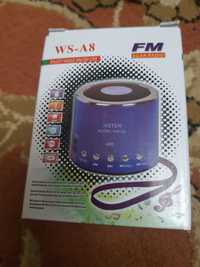 Портативна колонка WSTER WS-A8 Мініколонка з MP3, USB і FM-paдіо