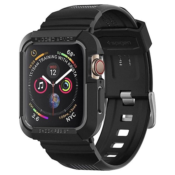 Spigen Rugged Armor "Pro" Apple Watch 4/5/6/Se (44Mm) Black