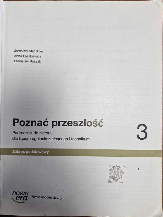 Poznać przeszłość klasa 3