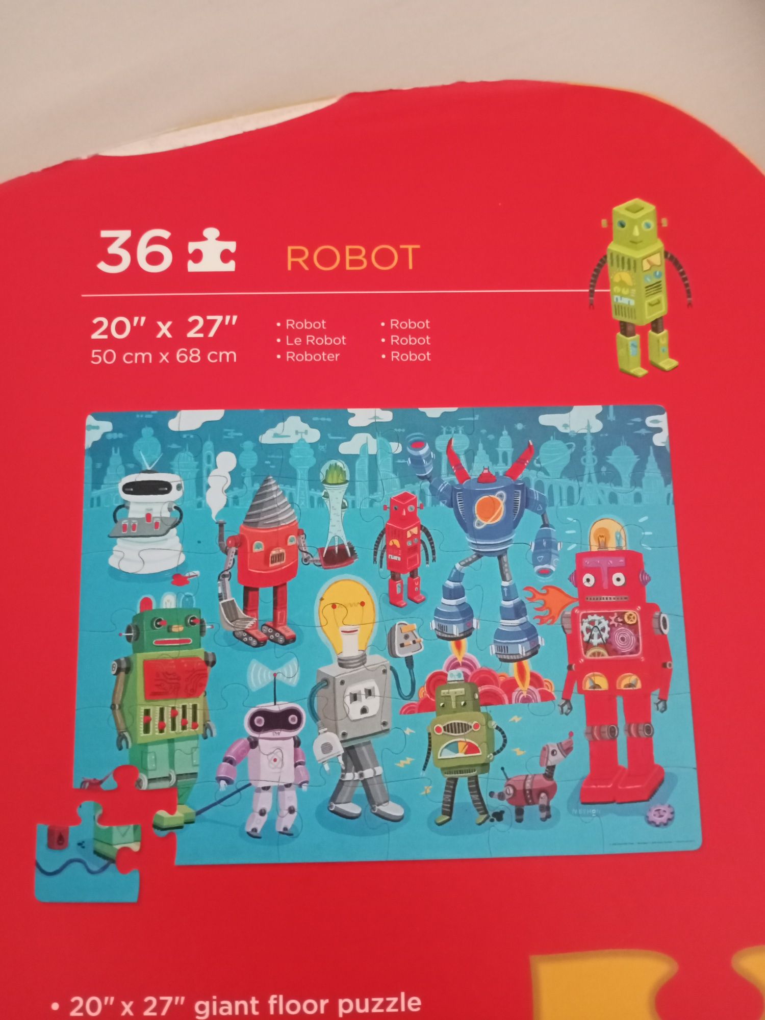 Puzzle de chão, Robot