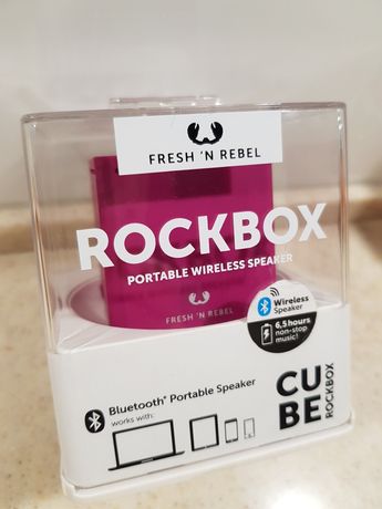 Głośnik przenośny Rockbox Cube zestaw głośnomówiący nowy