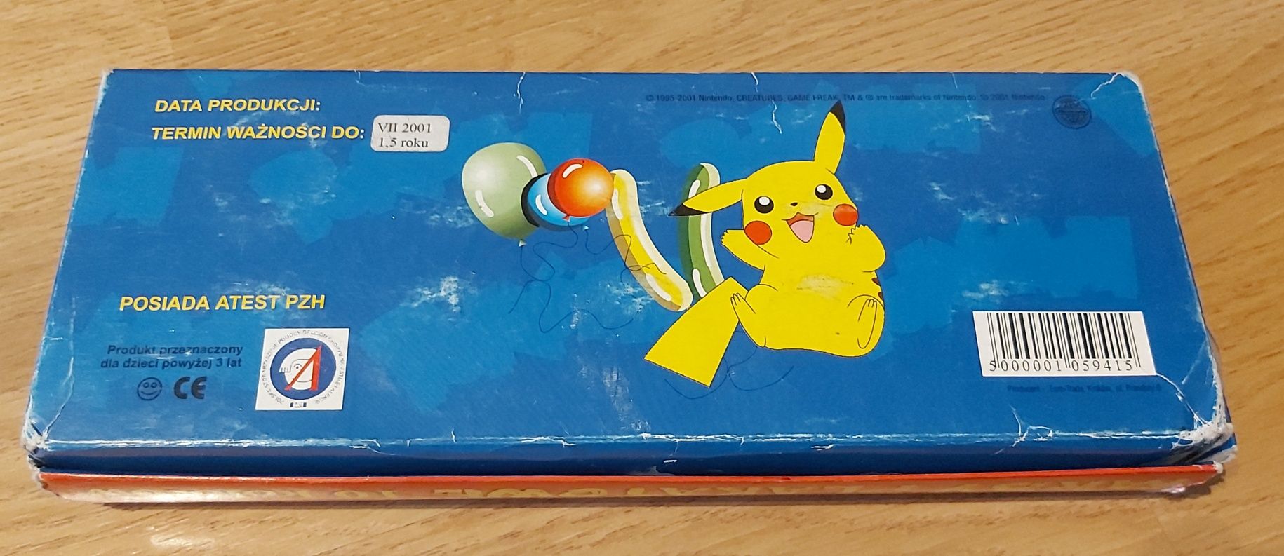 Pokemon Nintendo Farby plakatowe kolekcjonerskie 2001 złap je wszystki