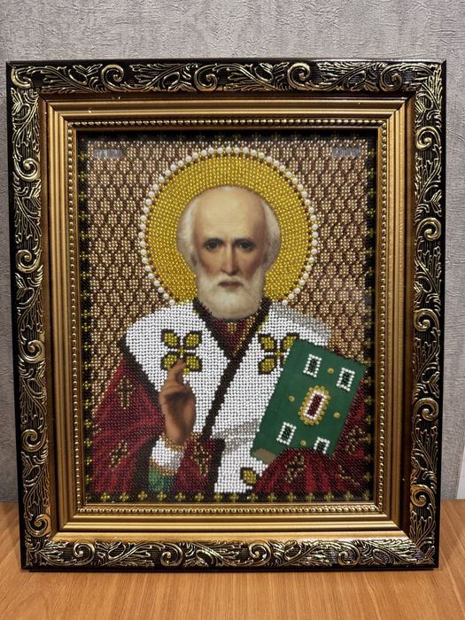 Ікона вишита бісером