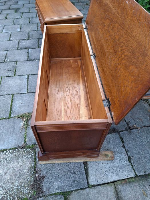 1x skrzynia, 1x komoda na buty