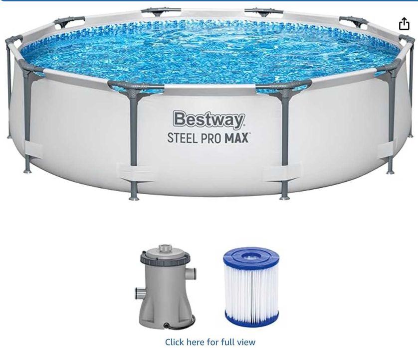 Piscina Nova = ainda embalada