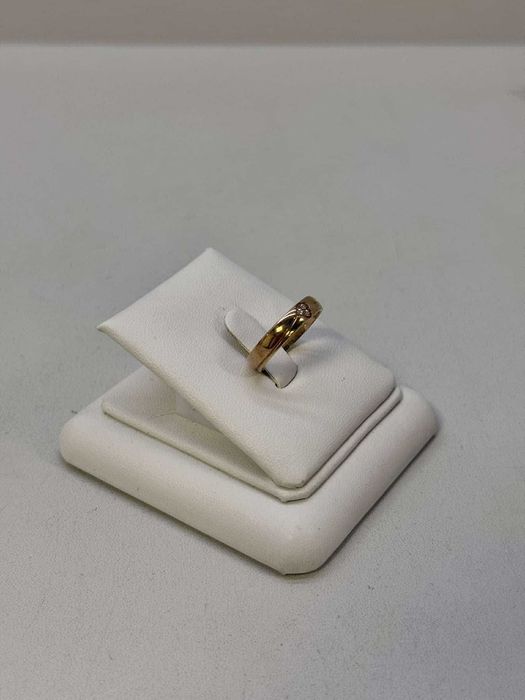 Obrączka z diamentami próba 333