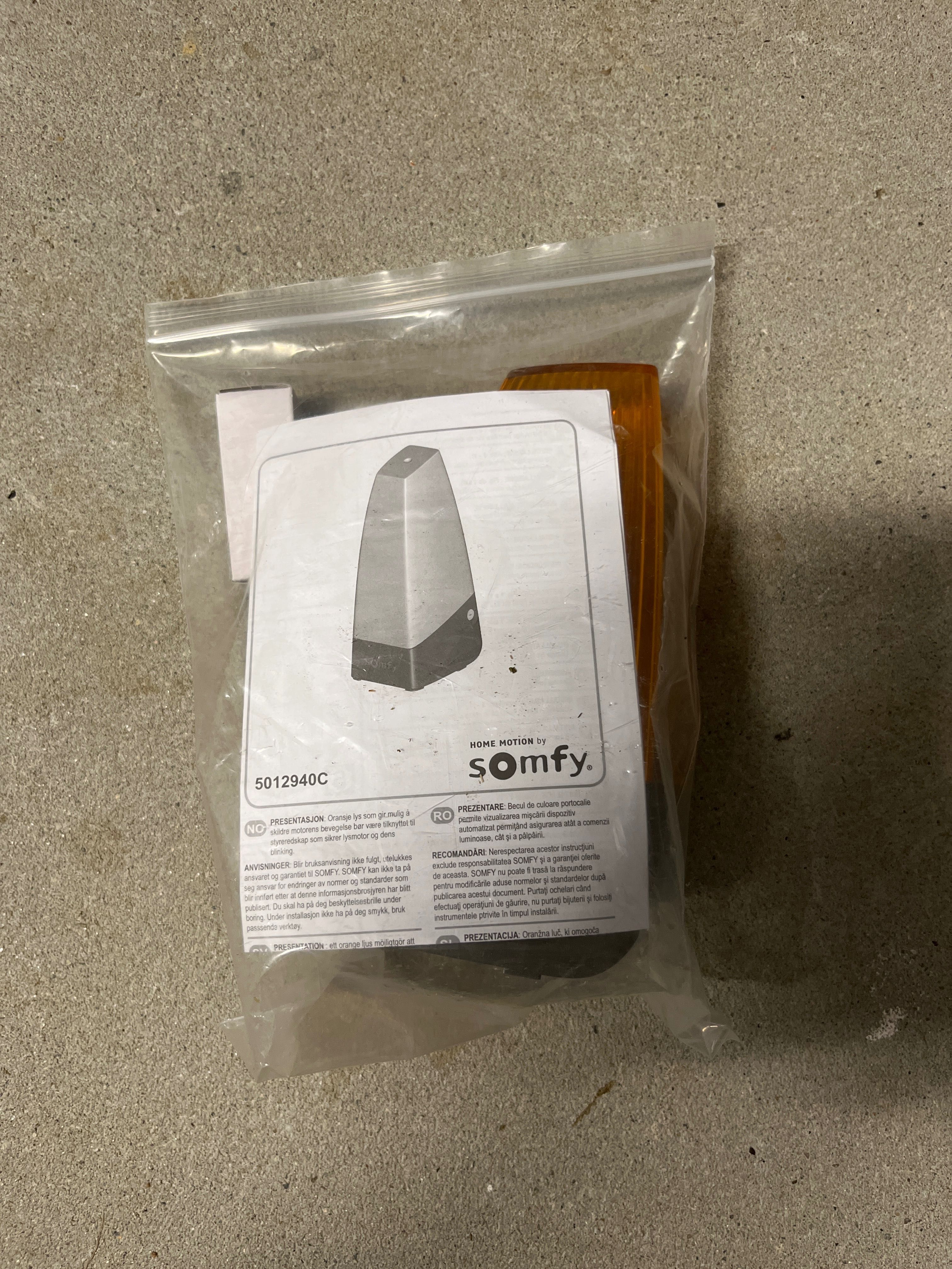Lampa ostrzegawcza Somfy do bramy z automatem