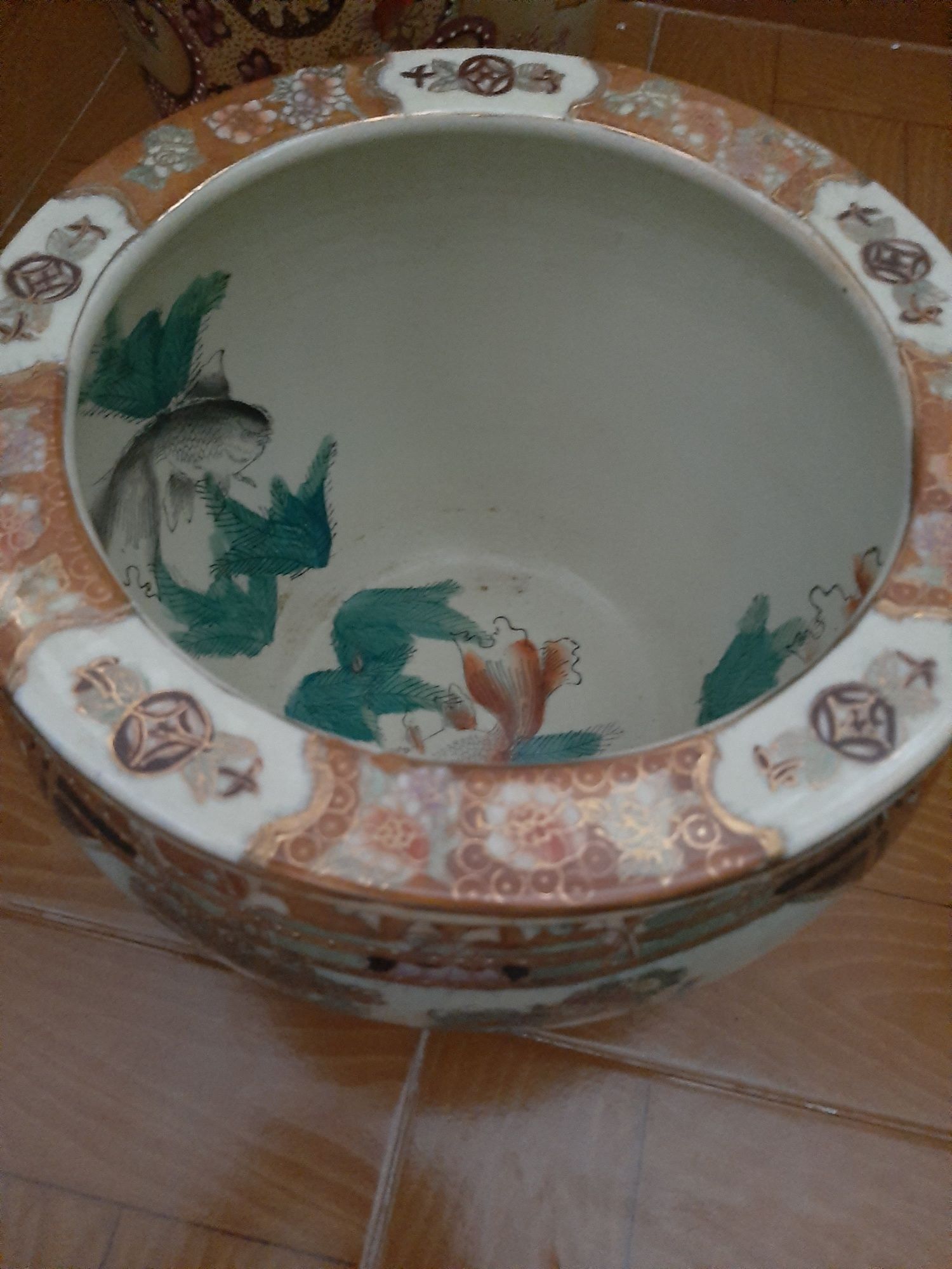 Jarrão e vaso porcelana chinesa
