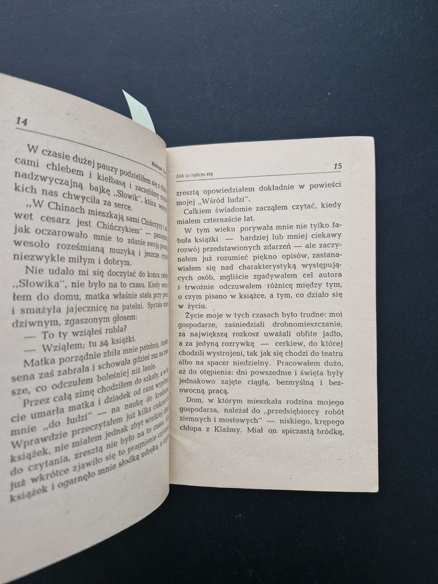 5952. "Jak uczyłem się" Maksym Gorki