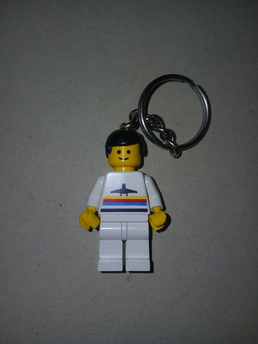Stary brelok Lego. Pracownik lotniska, pilot