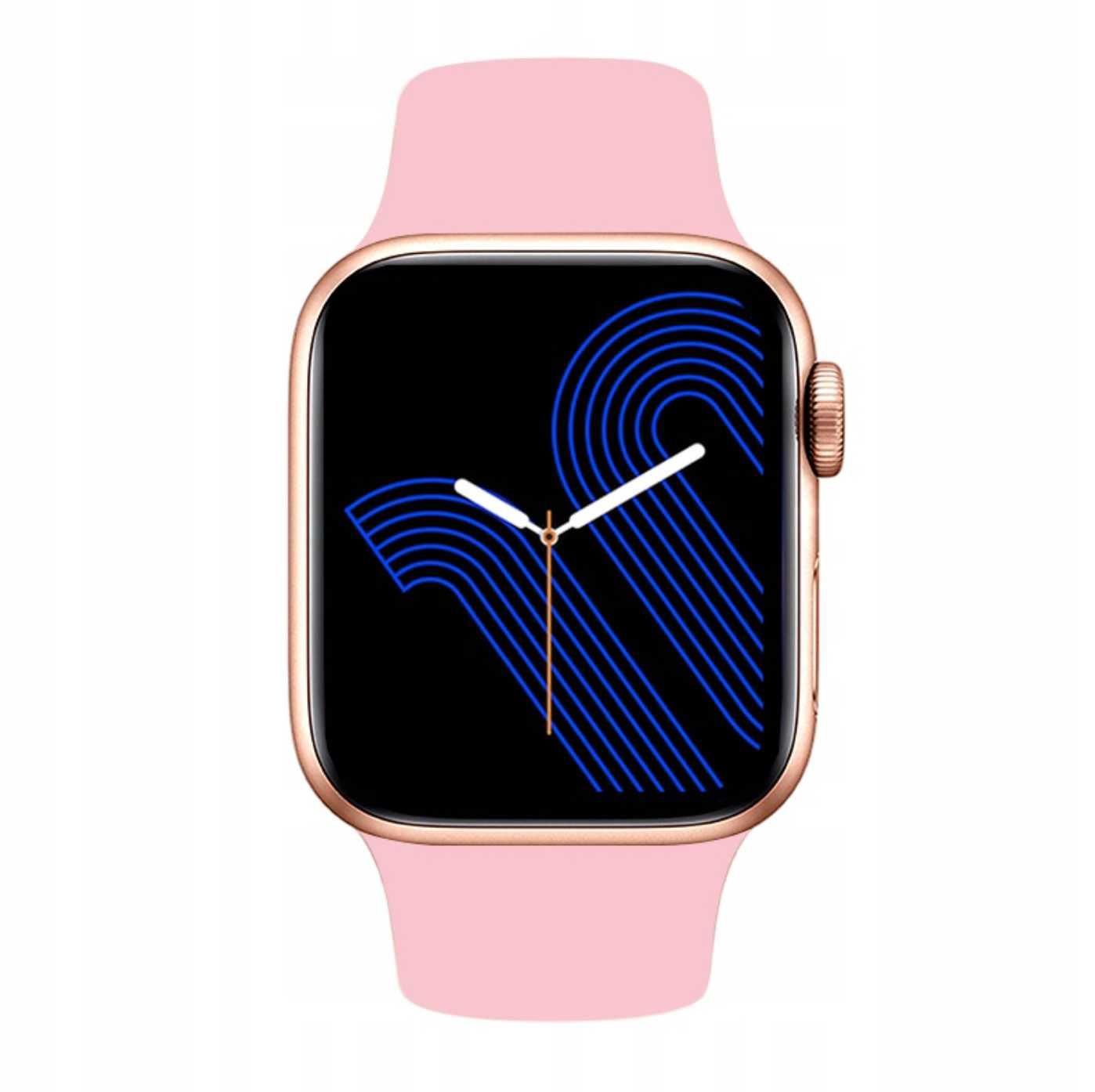 Zegarek smartwatch, opaska sportowa | różowy damski