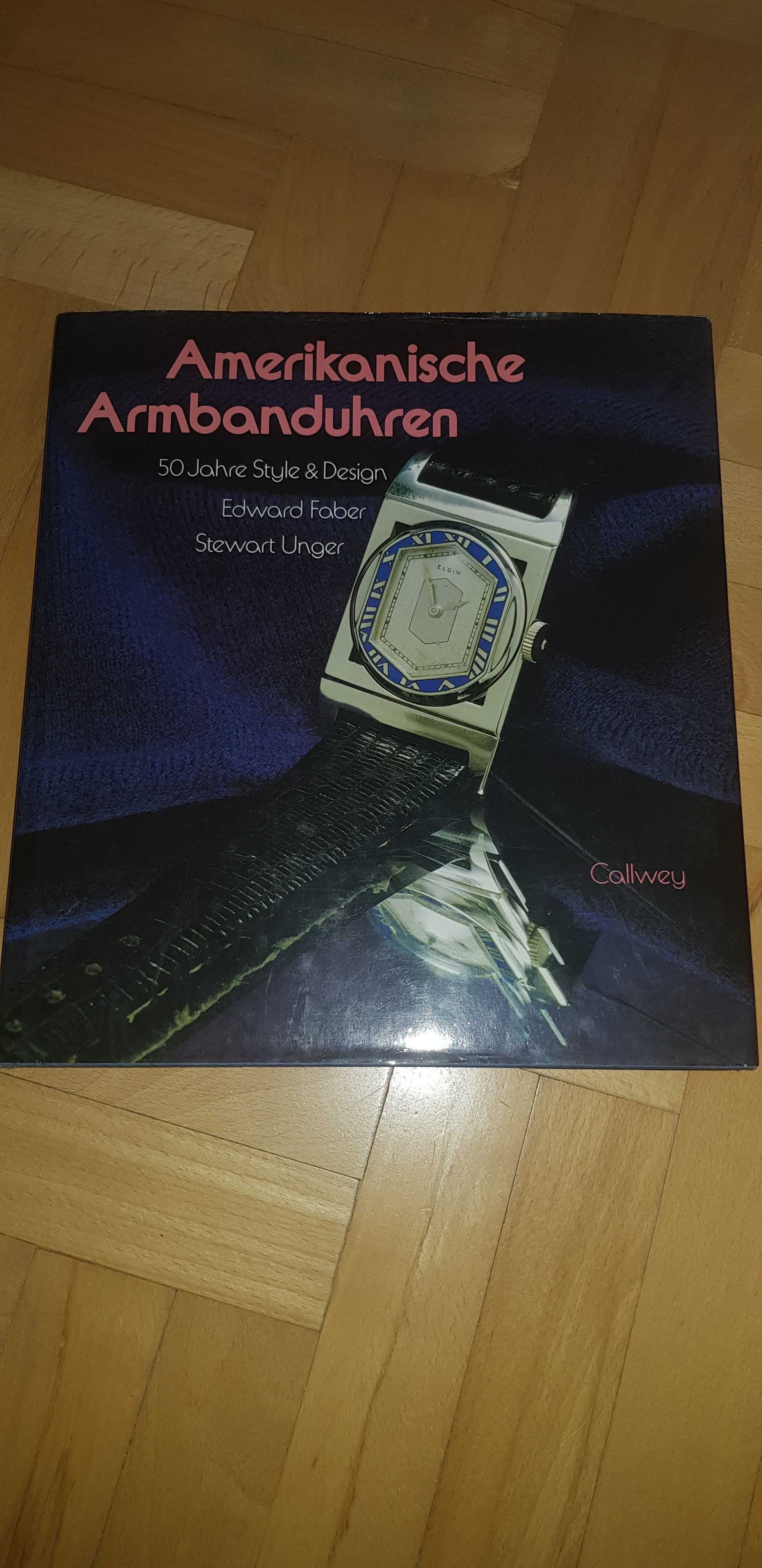 książka o zegarkach Amerikanische Armbanduhren. 50 Jahre