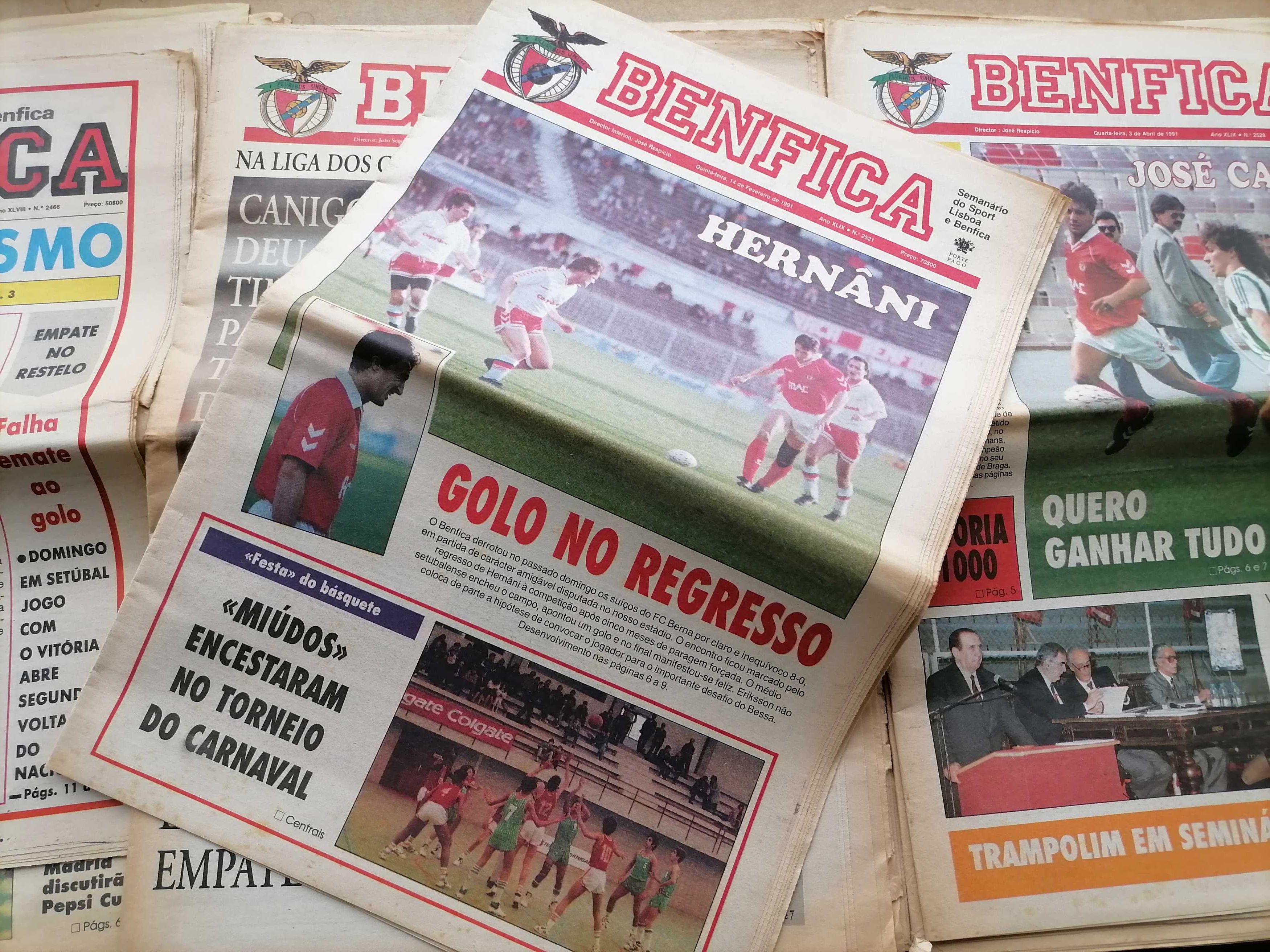 Lote  10 Jornal BENFICA  Campeonato 1990/1991 (Campeão) Preço do lote