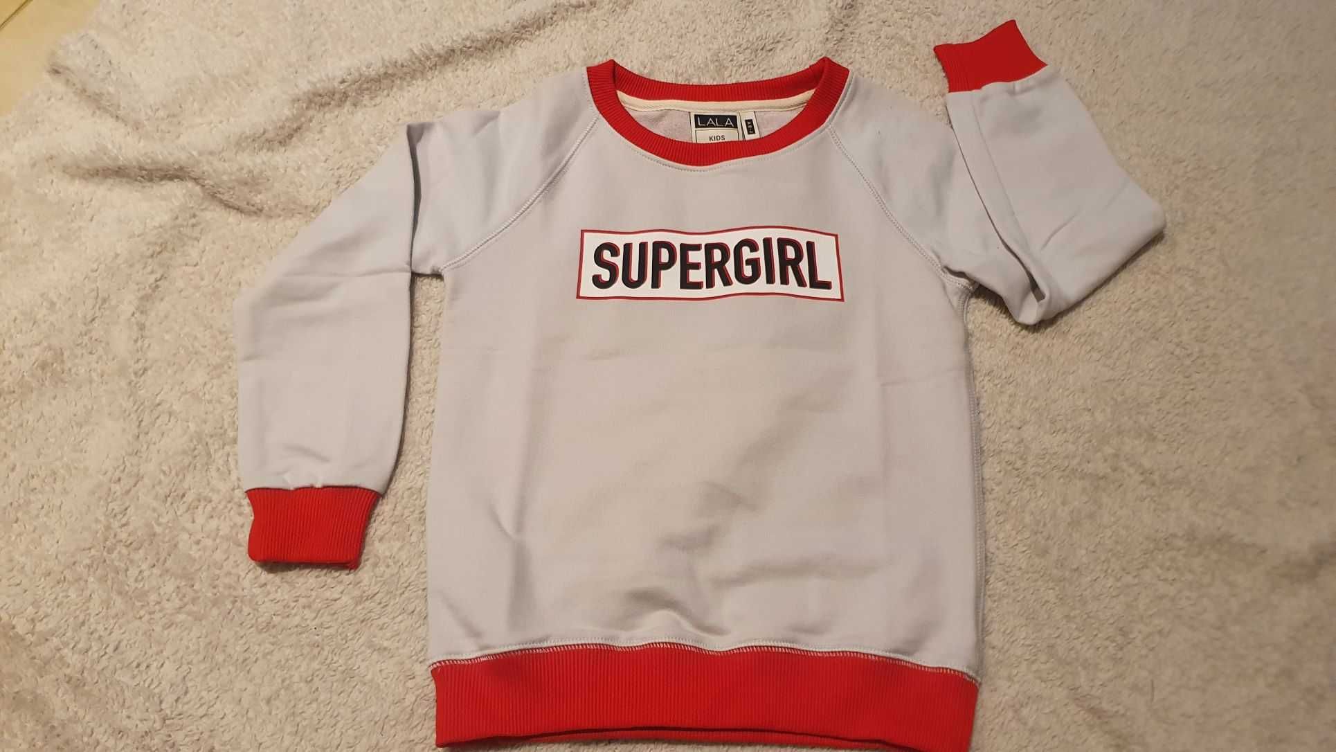 PLNY Lala Kids Supergirl bluza jak nowa 100% Tede dziewczęca