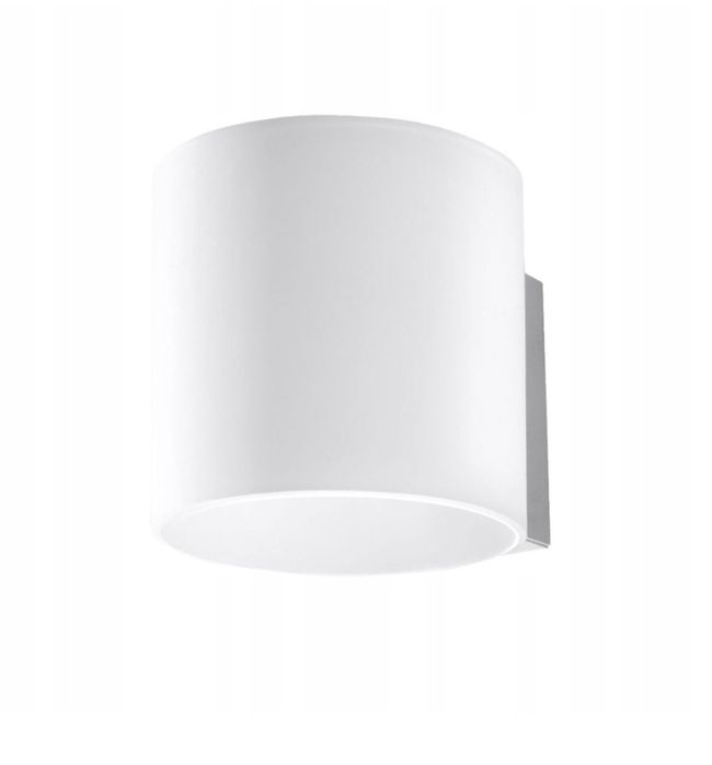 Kinkiet szklany VICI mleczny biały okrągły Sollux