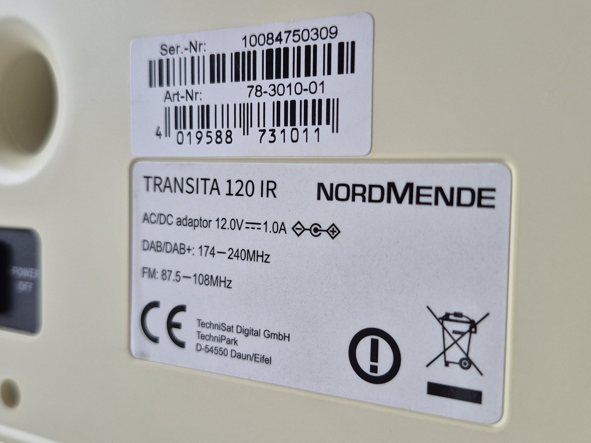 NORDMENDE TRANSITA 120 IR radio internetowe przenośne na akumulator