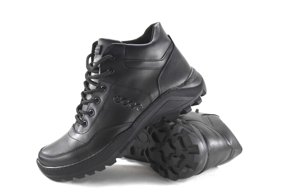 Чоловічі зимові шкіряні кросівки ECCO   з натуральної шкіри