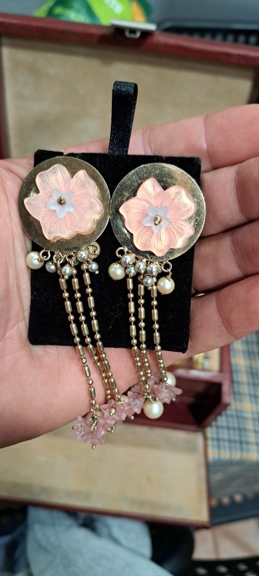 Brincos vintage Cadeor em prata.
