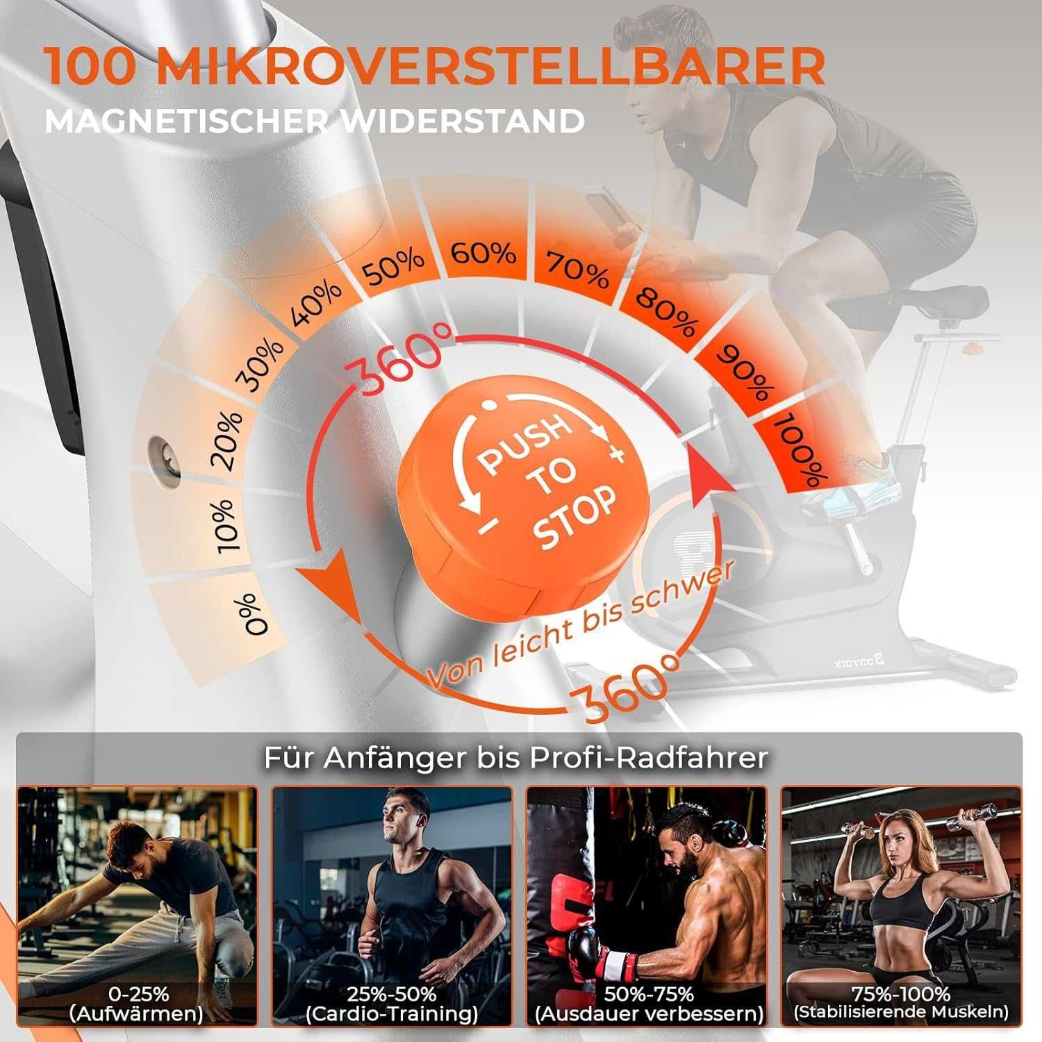 Rower treningowy 160 kg z oporem magnetycznym - Bonvork PROFESJONALNY