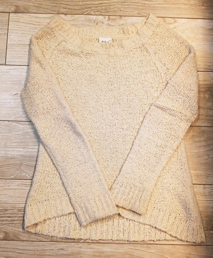Sweter XS Cubus kremowy