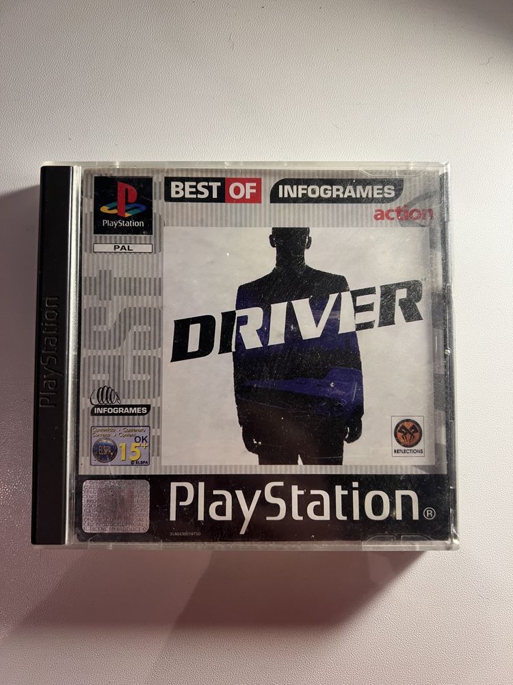 Ліцензійний-оригінальний диск Driver 1 для ps1, playstation 1