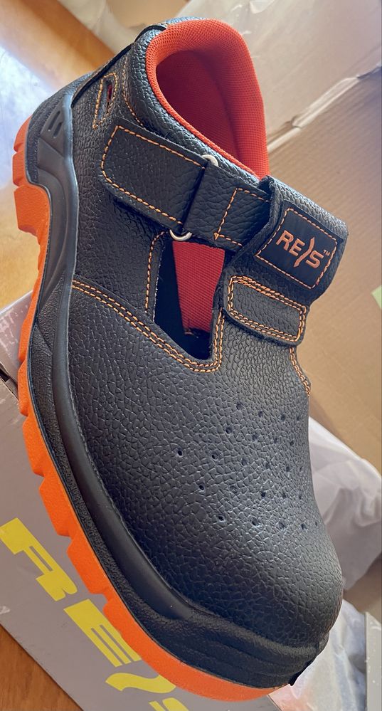 Buty robocze BHP bezpieczne Skórzane Nowe roz.45 półbuty czarne