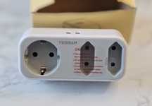 TESSAN Adapter Podróżny, Adapter Podróżny EU UK z 2 Schuko i 2 USB