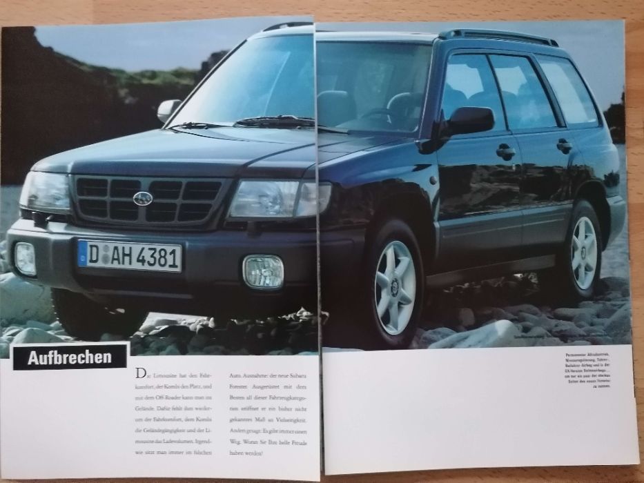 Prospekt Subaru Forester 2,0 GL GX Automatik + dane tech.