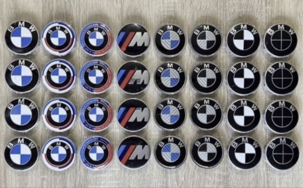 Conjunto 4 centros jantes BMW 56mm 60mm 65mm 68mm Carbono incluído